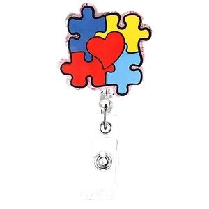 Autism Awareness ID Badge Holder
